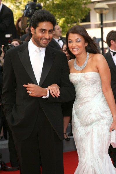 2007 Cannes Film Festival - Opening Night Gala Dinner - Arrivals - Abhishek Bachchan and Aishwarya Rai - 11