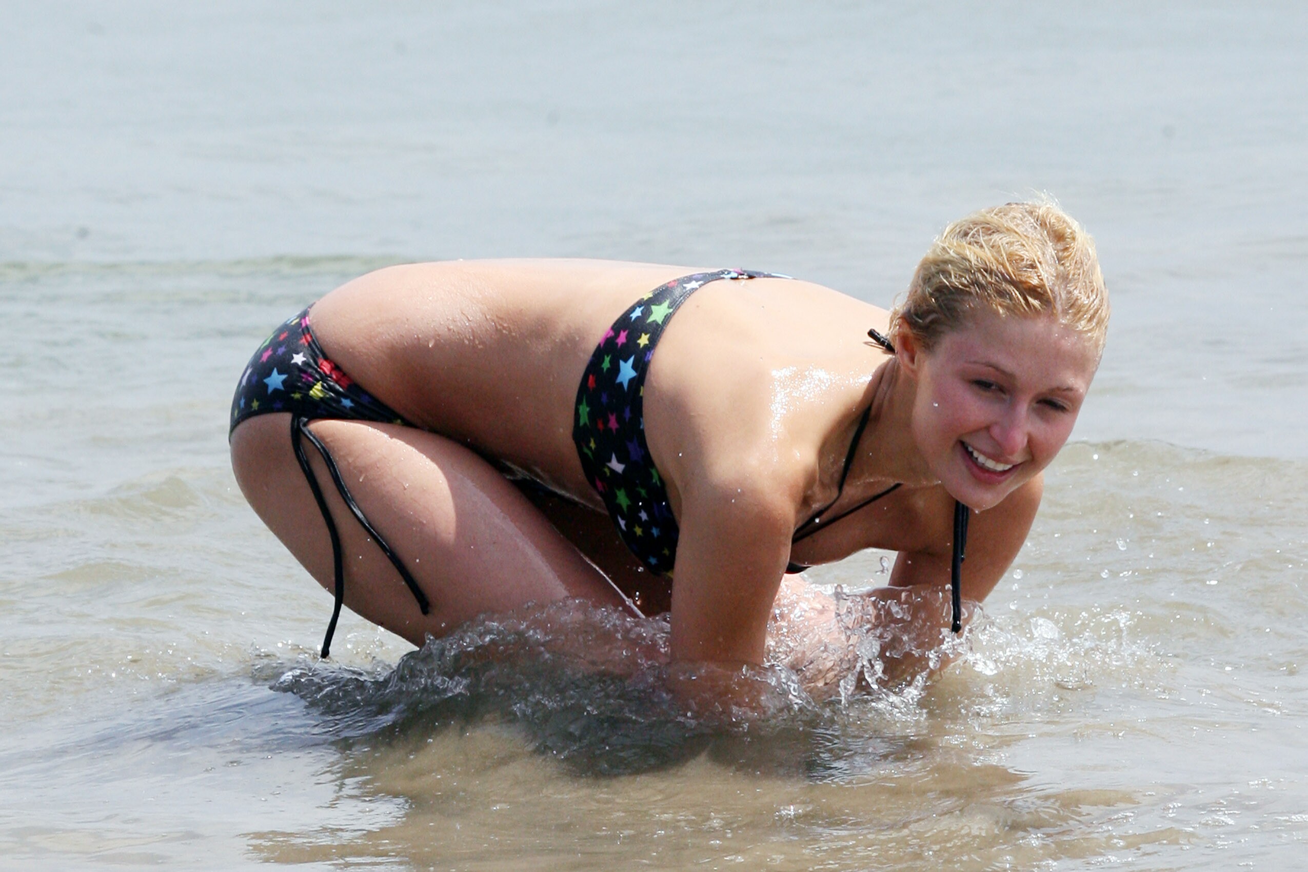 Paris Hilton - bikini candids in Malibu Beach-6