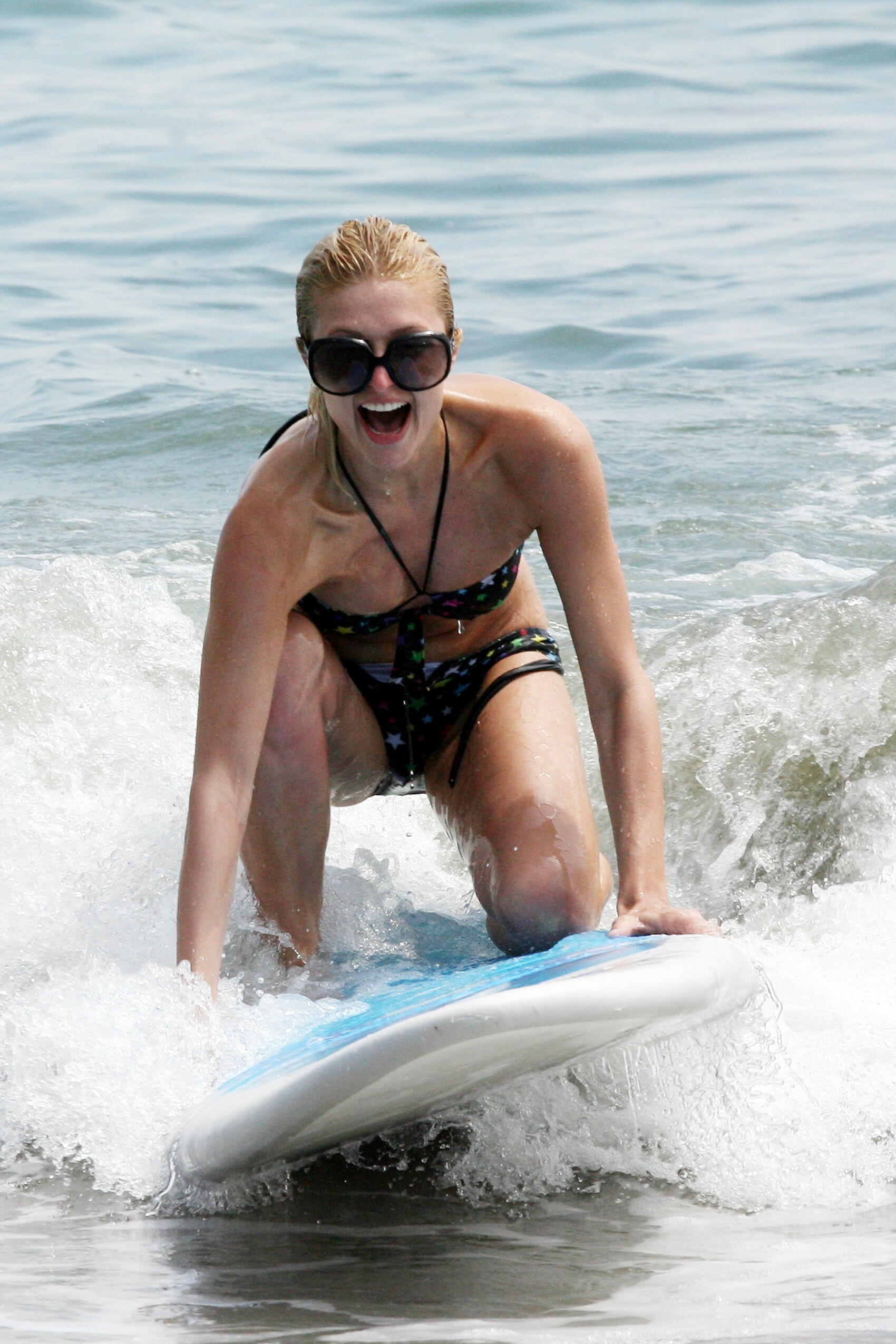 Paris Hilton - bikini candids in Malibu Beach-5