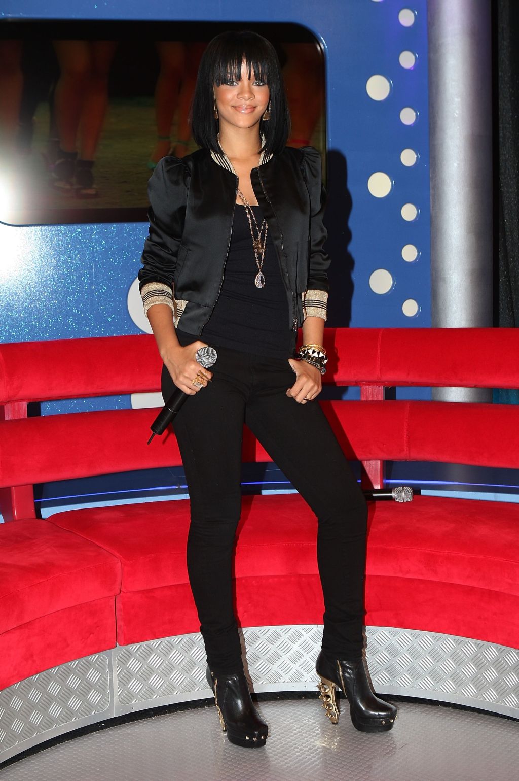 Rihanna - attends a taping of BET�s 106 amp Park in NY - 12