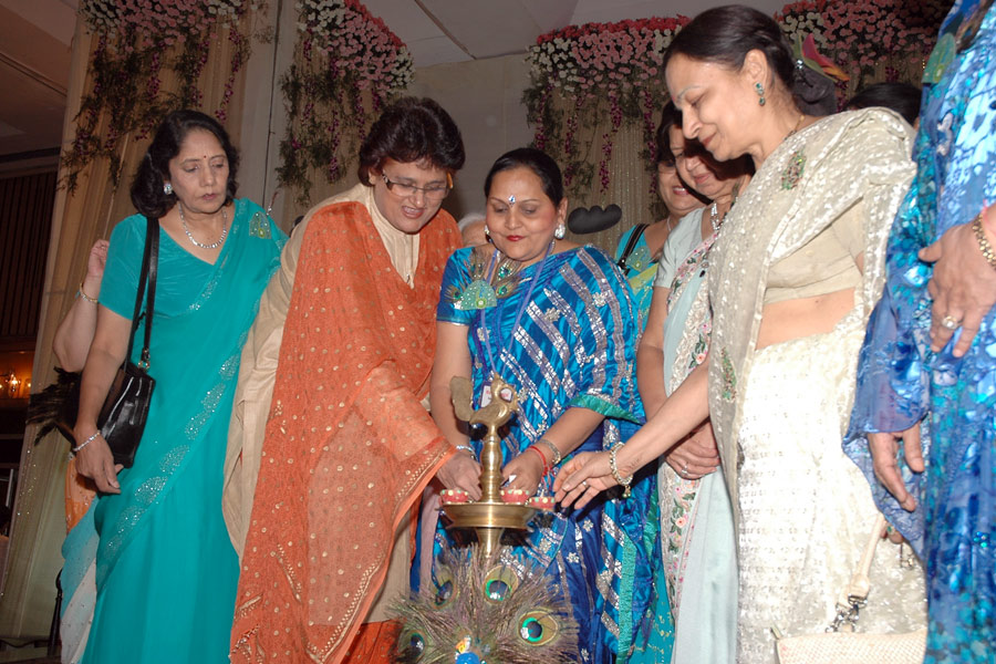 Rahi Teej Festival at Ashoka Hotel - Hon. Mayor Arti Mehra and Sulochana Mansi Inagurating the Festival with Trusties