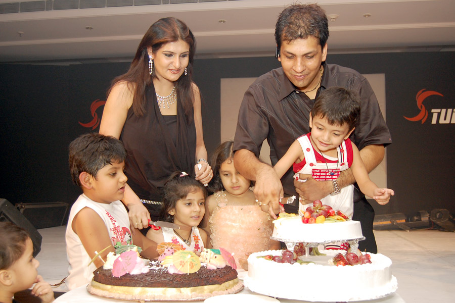 Launch party of TV Serial Jurm-Ke Baad - Ruby Singh Sherawat with his family