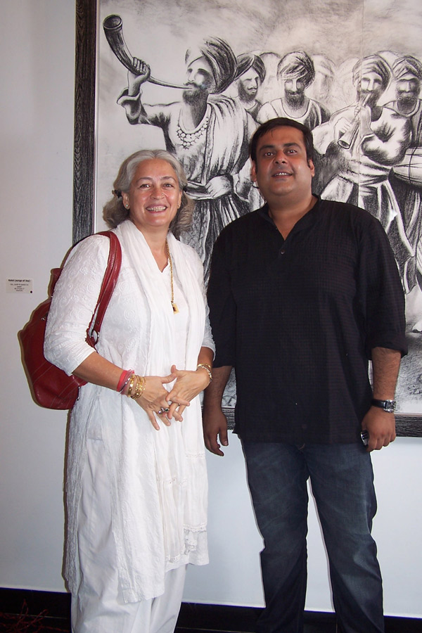 Brandsmith's Black on white - Rahul Mittra CEO Brandmsith with Nafisa Ali - 1