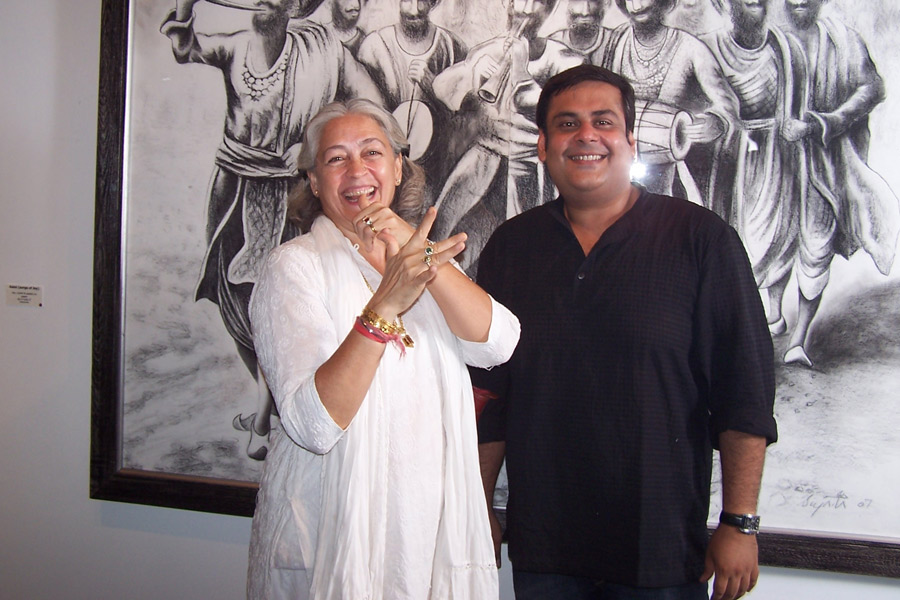 Brandsmith's Black on white - Rahul Mittra CEO Brandmsith with Nafisa Ali - 5