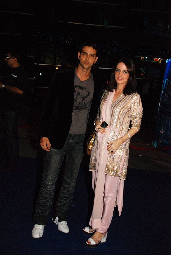 Hrithik Roshan, Suzanne Khan at the premiere of Saawariya