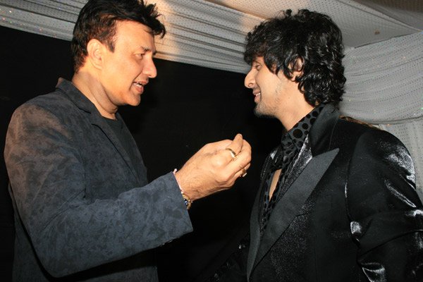 Anu Malik, Sonu Nigam at Neevan Nigam's Birthday Party 