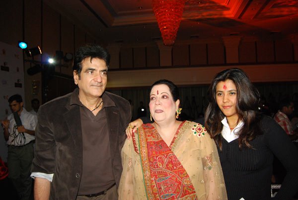 Jeetendra, Shobha Kapoor, Ekta Kapoor at The Global Indian T.V. Honours Announcement 