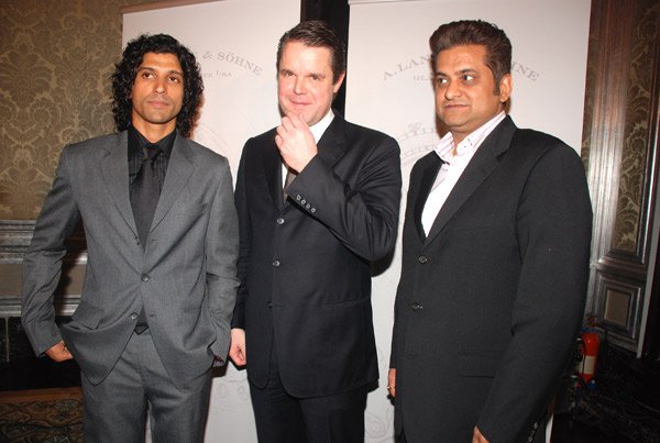 Farhan Akhtar at the launch of A. Lange and Sohne watches 