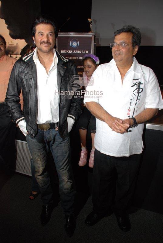 Anil Kapoor at Subhash Ghai's birthday bash and music launch of film Black And White 