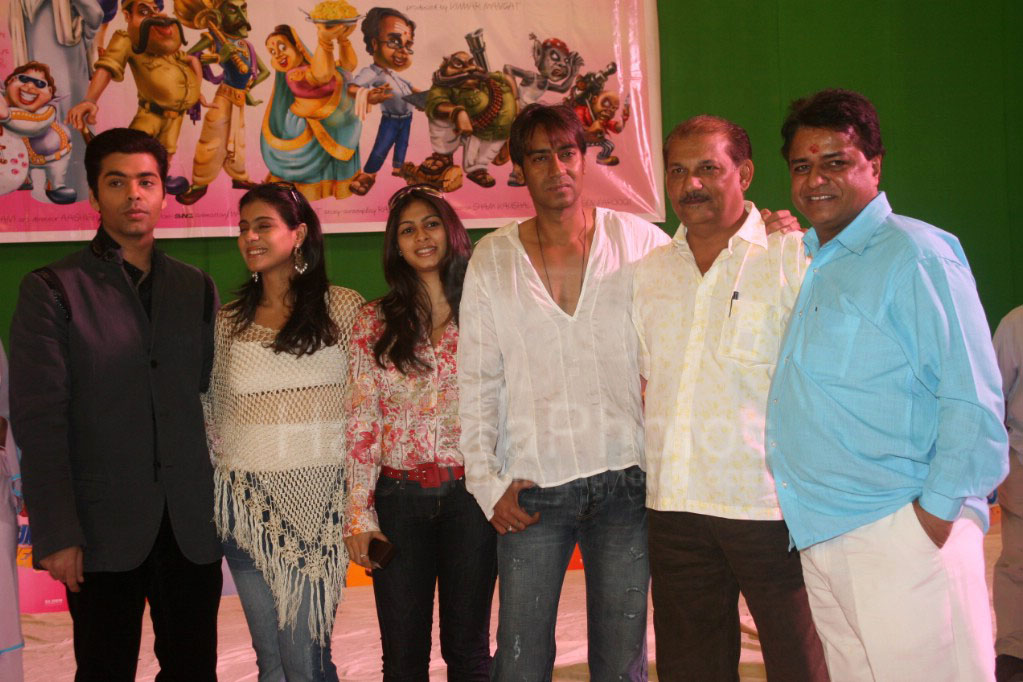 Karan, Kajol, Ajay, Tanisha at Toonpur Ka Superhero, Indias First 3D and Live Action animation film Lanched 