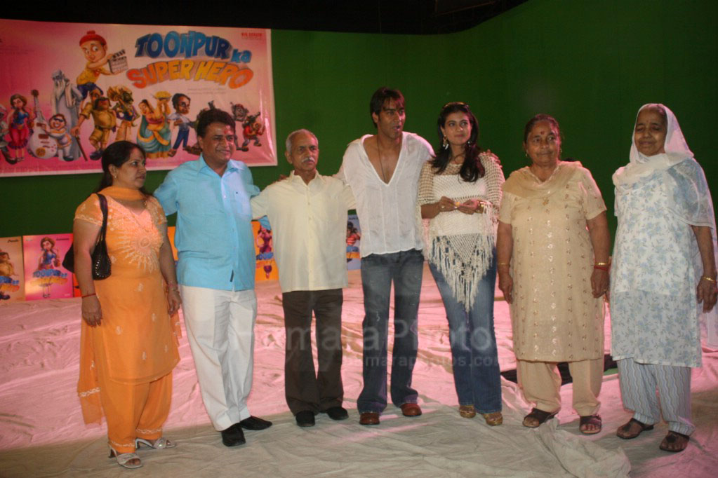 Ajay, Kajol at Toonpur Ka Superhero, Indias First 3D and Live Action animation film Lanched 