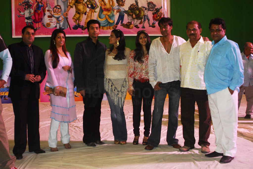 Krishika, Karan, Kajol, Tanishaa, Ajay at Toonpur Ka Superhero, Indias First 3D and Live Action animation film Launched 