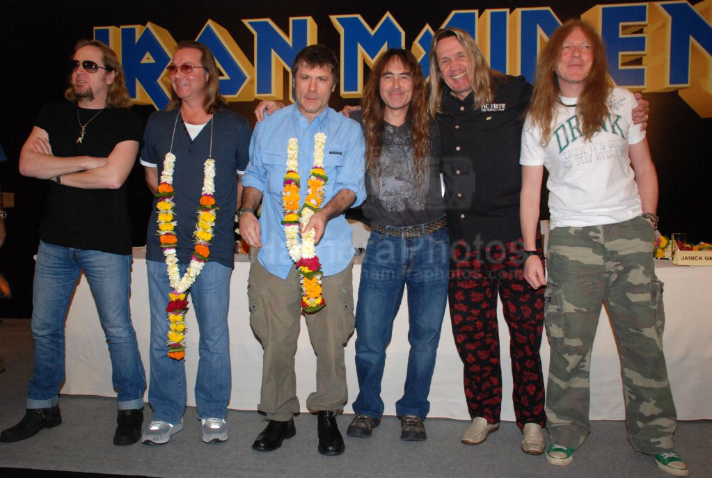 Iron Maiden press meet at JW Marriott on Jan 30th 2008 