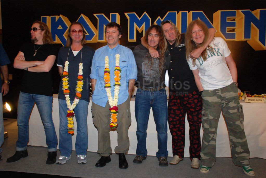 Iron Maiden press meet at JW Marriott on Jan 30th 2008 