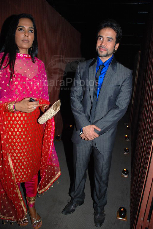 Sunita Menon,Tusshar Kapoor at Balaji Awards in Aurus on 2nd Feb 