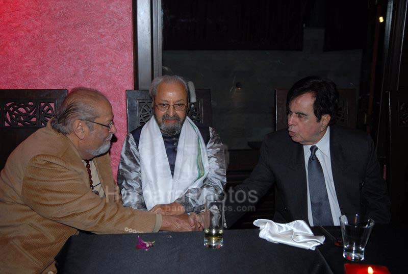 Shammi Kapoor, Pran, Dilip Kumar at Pran's 88th birthday on 12th Feb 2008 