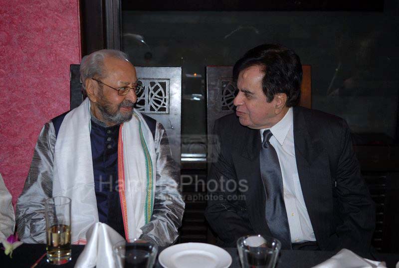 Pran, Dilip Kumar at Pran's 88th birthday on 12th Feb 2008 