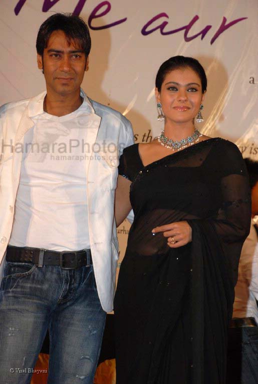 Ajay Devgan,Kajol at U Me Aur Hum music launch in The Club on Feb 13th 2008