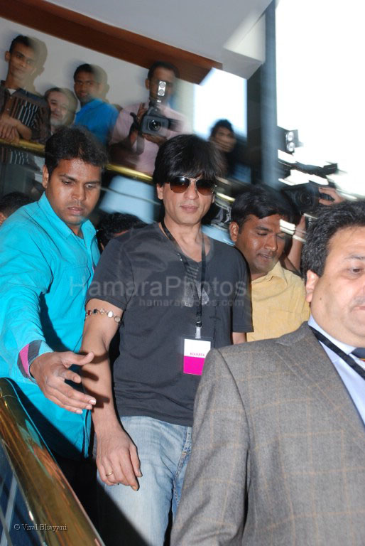 Shahrukh Khan at IPL auction meet in Hilton on Feb 20th 2008