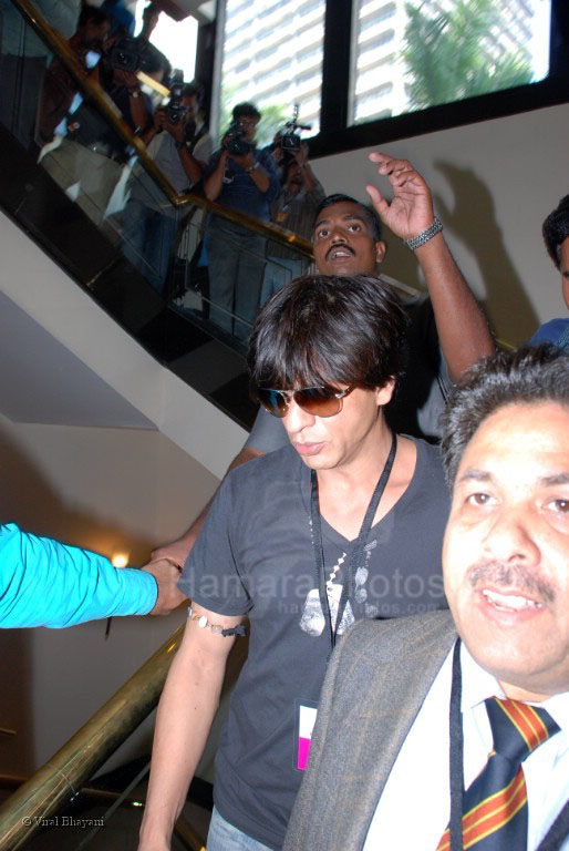 Shahrukh Khan at IPL auction meet in Hilton on Feb 20th 2008