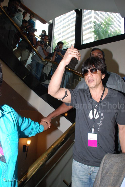 Shahrukh Khan at IPL auction meet in Hilton on Feb 20th 2008