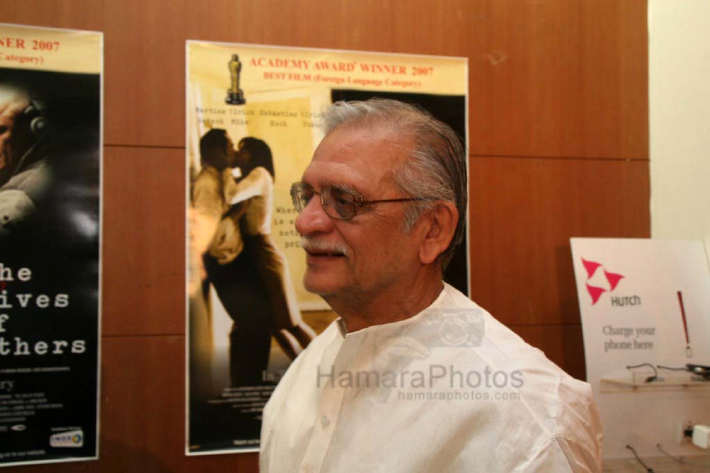 Gulzar at the special screening of The Lives of Others in Fun Republic on Feb 22nd 2008 
