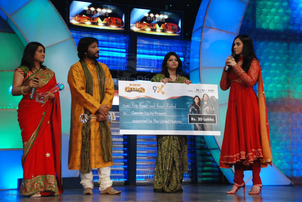 Roop Kumar Rathod, Sonali Rathod, Simone Singh at announce of the _Ustaad Jodi_ on Mission Ustaad 