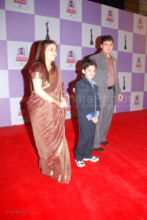 Tanay Chheda with parents at Fair one Filmfare 2007 in Mumbai's plush Yashraj Studio on the 23rd Feb 2008 