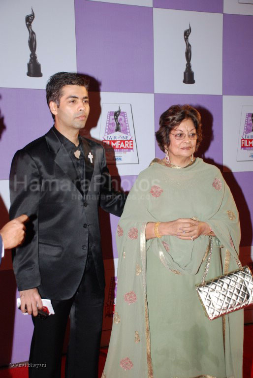 Karan Johar at Fair one Filmfare 2007 in Mumbai's plush Yashraj Studio on the 23rd Feb 2008 