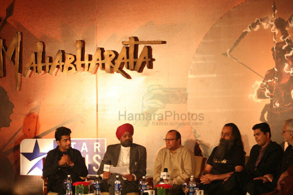 at the Mahabharata Star Plus Press Conference 