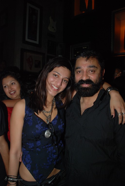 Shruthi Hassan,Kamal Hassan at the launch of Rollingstone magazine in Hard Rock Cafe on Feb 27th 2008