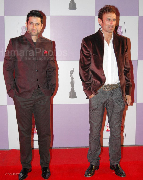 Aftab Shivdasani,Rahul Dev at Fair One 53rd Filmfare Awards in Mumbai on Feb 28th, 2008
