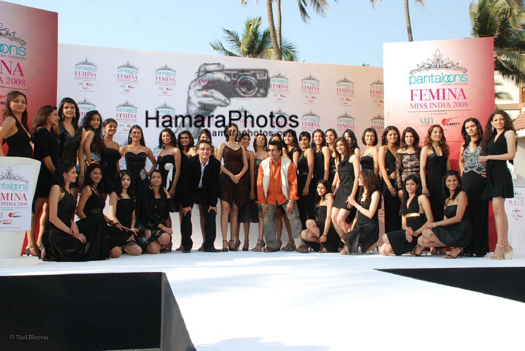 Amrita Pataki with Hemant Trivedi at Femina Miss India media meet in Sun N Sand on March 5th 2008