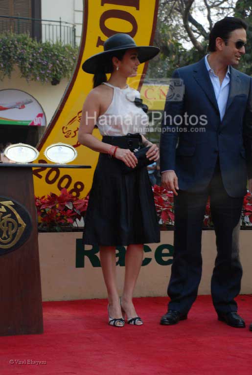 Preity Zinta at CN Wadia Cup  in Mahalaxmi Race Course on March 9th 2008