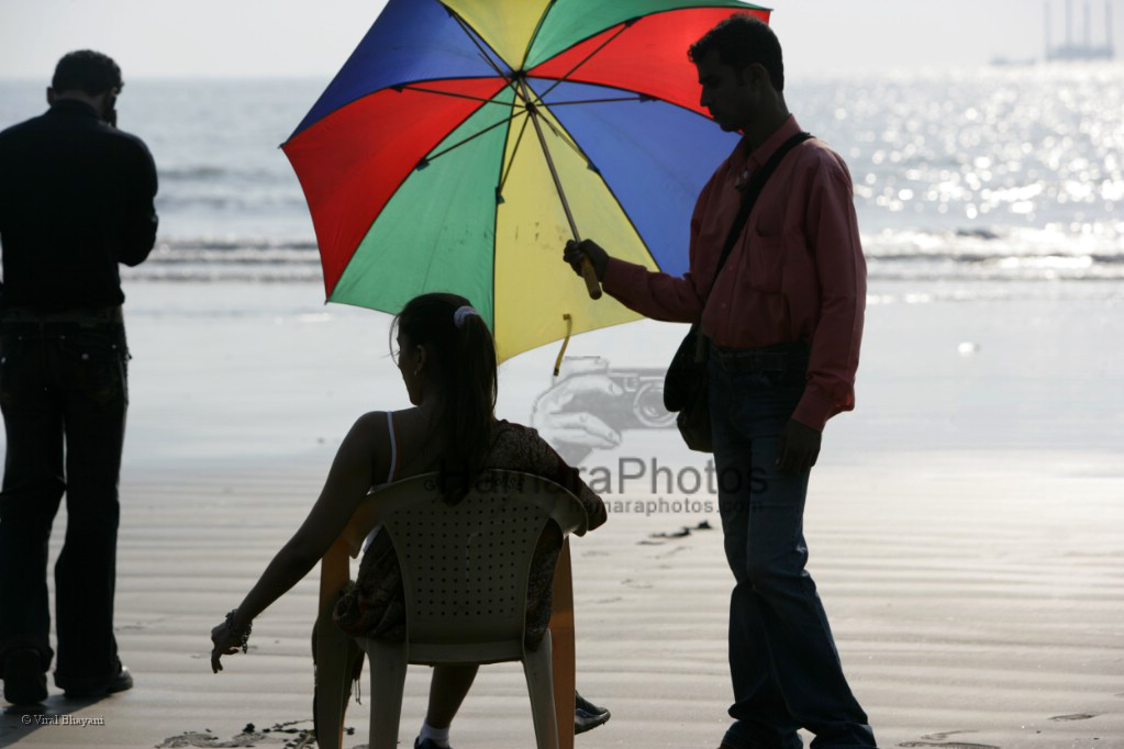 Aarti Chabbria On location of film Toss in  Madh Island on March 11th 2008