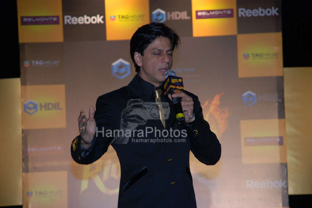 Shahrukh Khan at launch of Kolkata Knight Riders in Taj Lands End on 13 March 2008 