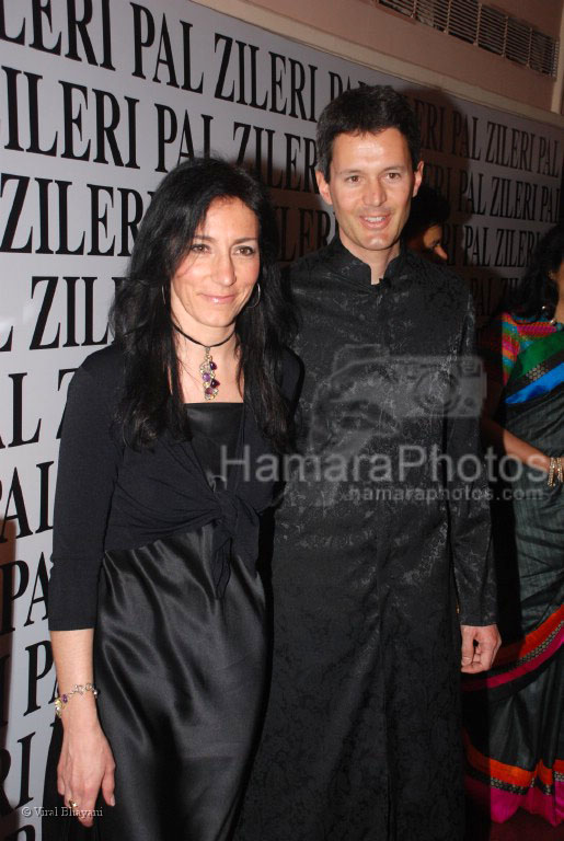 Mrs Manuela Miola, Mr. Miola at the opening of Pal Zileri's first store in Mumbai  in The Hilton Towers on March 14th 2008