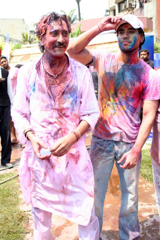 Mukesh Rishi,Tusshar Kapoor at Zoom Holi bash in Mumbai  in Dariya Mahal, Versova on March 22nd 2008