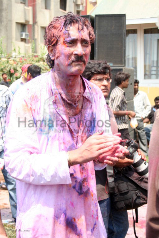 Mukesh Rishi at Zoom Holi bash in Mumbai  in Dariya Mahal, Versova on March 22nd 2008