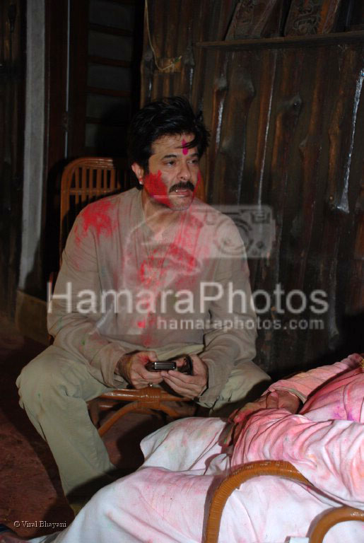 Anil Kapoor at Shabana Azmi's holi bash at Her residence on March 22nd 2008 
