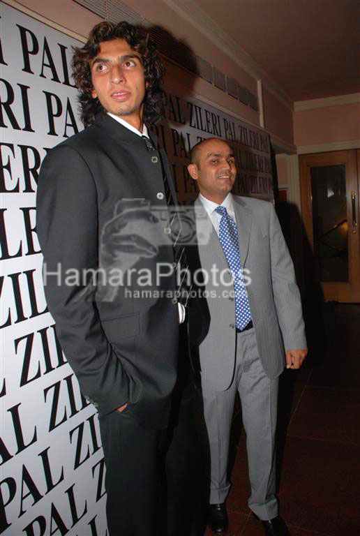 Ishan Sharma & Virendra Sehwag at the opening of Pal  Zileri's first store in Mumbai