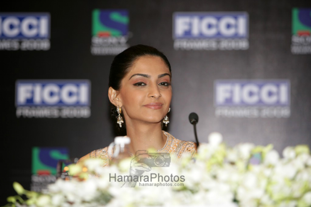Sonam Kapoor at the FICCI Frames inauguration  in Rennaisance Powai on March 25th 2008