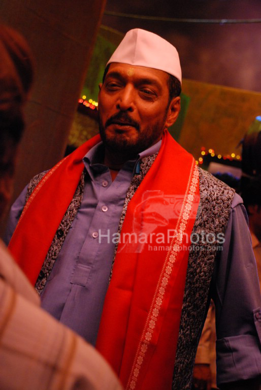Nana Patekar on the sets of Horn Ok Please in Filmistan on March 26th 2008