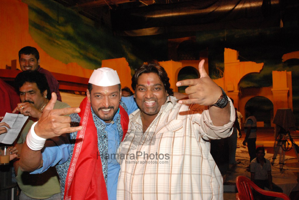 Nana Patekar on the sets of Horn Ok Please in Filmistan on March 26th 2008