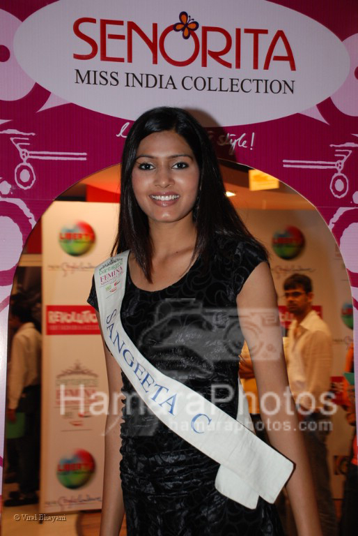 Femina Miss India contestants promote Liberty footwear in Inorbit Mall on March 27th 2008