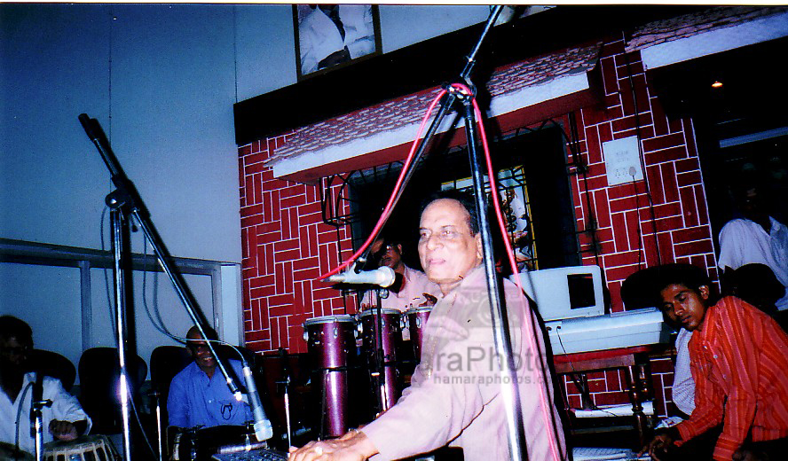 Music Composer Raghavji enthralling the audience - at Naushad Hall