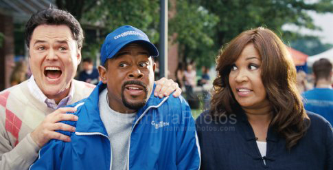 Martin Lawrence, Donny Osmond, Kym Whitley in College Road Trip