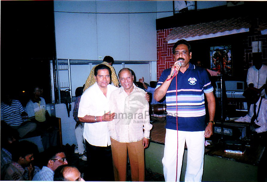 Mr.Syed Mobin welcoming Mr.Mohd Aziz and lt is Kakaji Naushad - At Naushad Hall