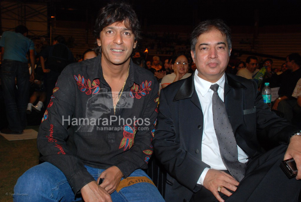 Chunkey Pandey with Anil Khera at Sansui TV Awards on 29th 2008