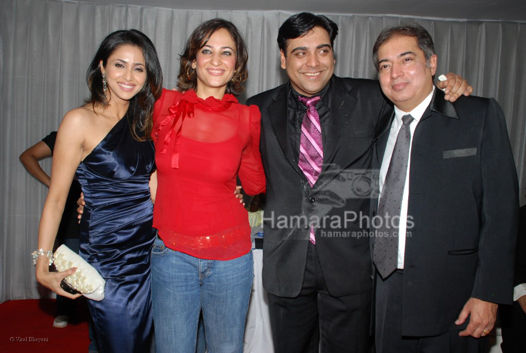 Gautami Kapoor, Rakshanda Khan, Ram Kapoor and Anil Khera at Sansui TV Awards on 29th 2008